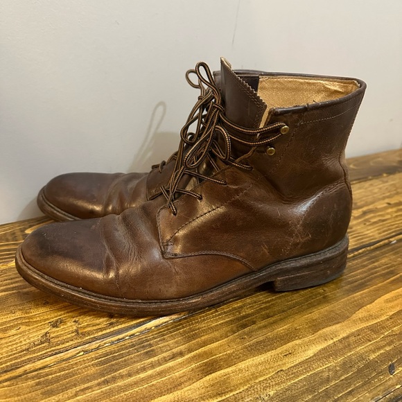 Frye Other - Classic Men's Frye Leather Boots Distressed Traditional/Heritage Style Boot 11.5